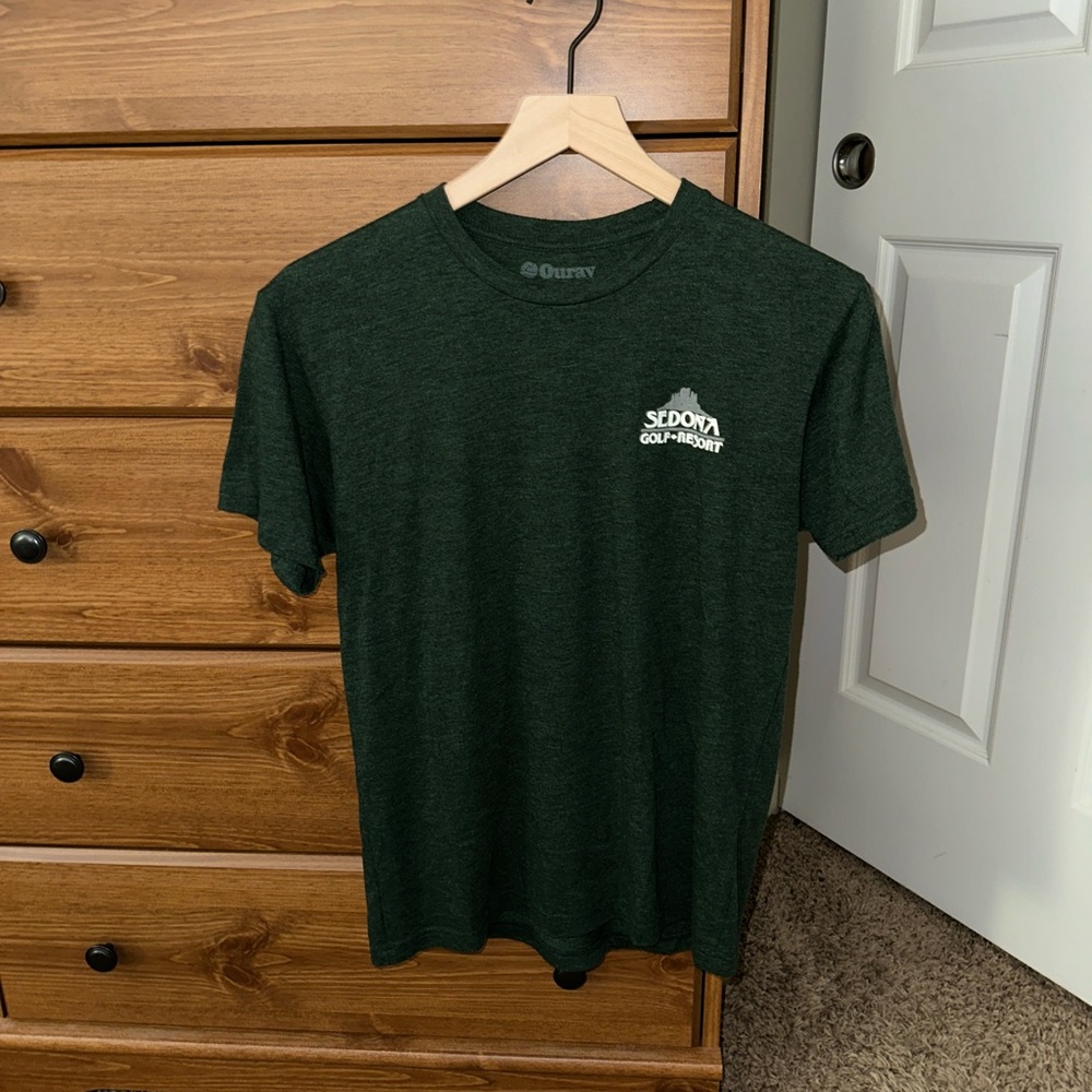 Sedona Golf Resort Dark Green Short Sleeve T-shirt, Men’s Small